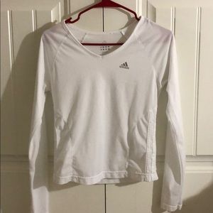 A white Adidas shirt